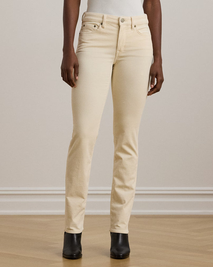 Ralph Lauren Stretch Corduroy Mid-Rise Straight Pant