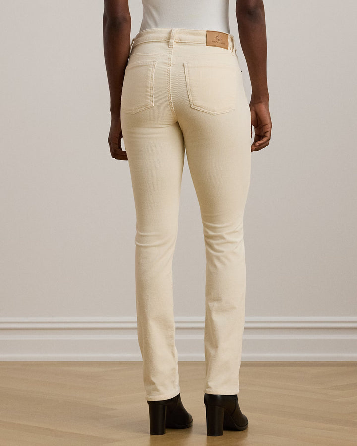 Ralph Lauren Stretch Corduroy Mid-Rise Straight Pant