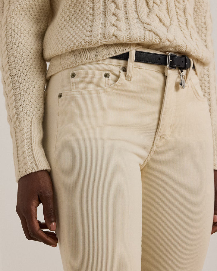 Ralph Lauren Stretch Corduroy Mid-Rise Straight Pant