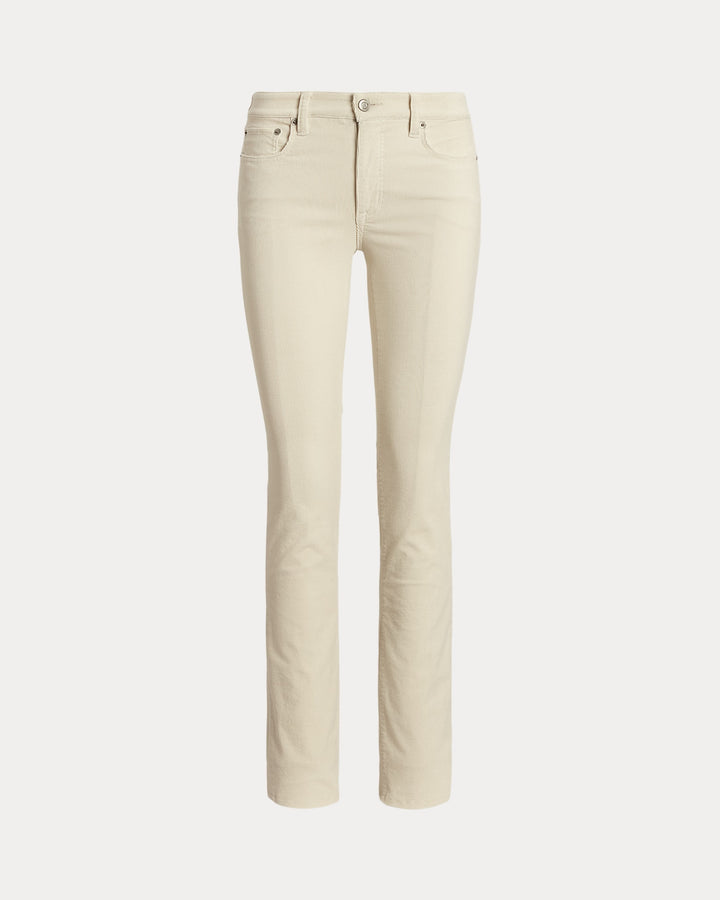 Ralph Lauren Stretch Corduroy Mid-Rise Straight Pant