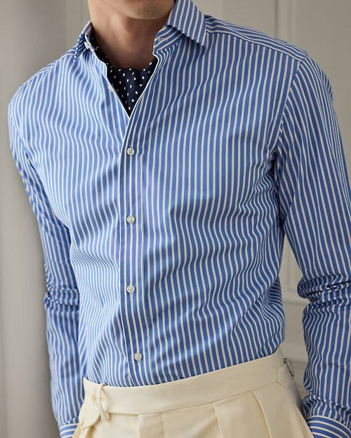 Ralph Lauren Bengal-Stripe Poplin Shirt