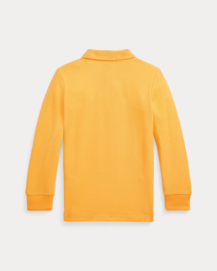 Ralph Lauren Cotton Mesh Long-Sleeve Polo Shirt