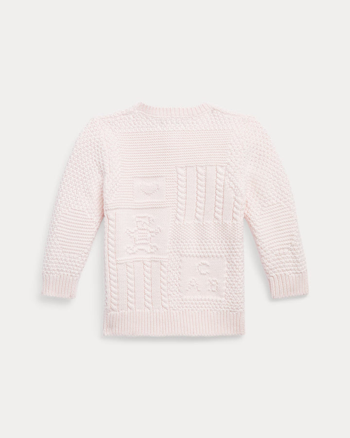 Ralph Lauren Contrast-Knit Organic Cotton Cardigan