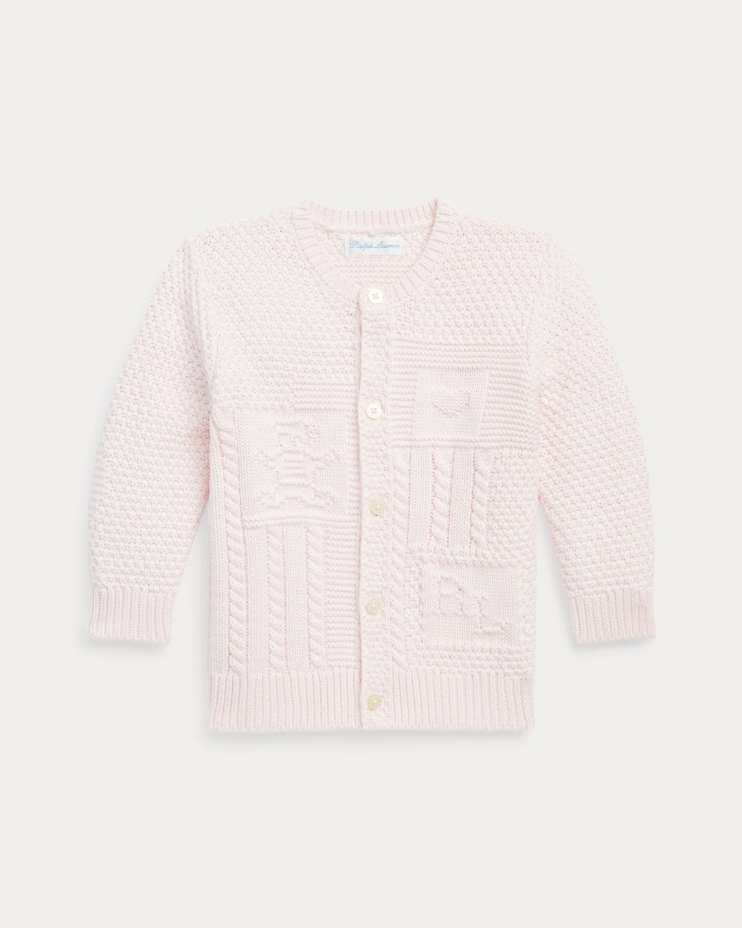 Ralph Lauren Contrast-Knit Organic Cotton Cardigan