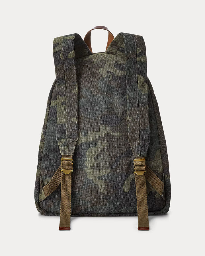 Ralph Lauren Tiger-Patch Camo Canvas Backpack