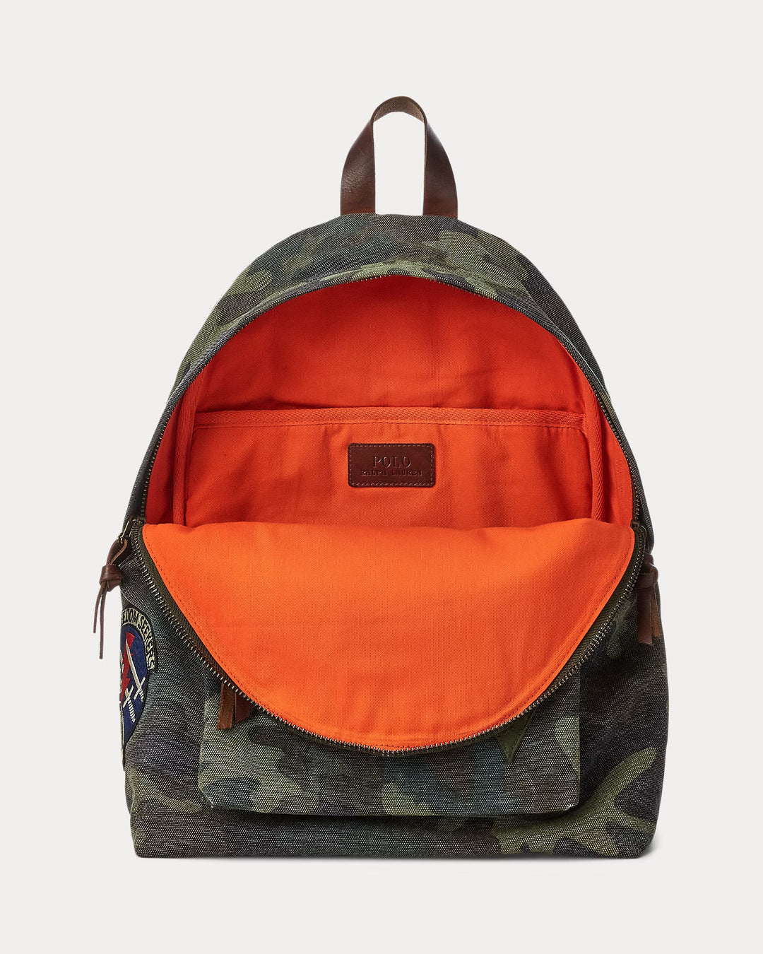 Ralph Lauren Tiger-Patch Camo Canvas Backpack