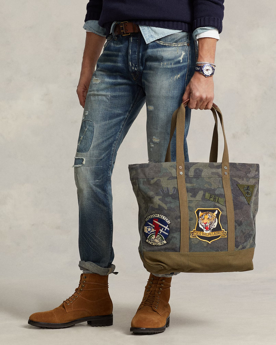 Ralph Lauren Canvas Camo Tote
