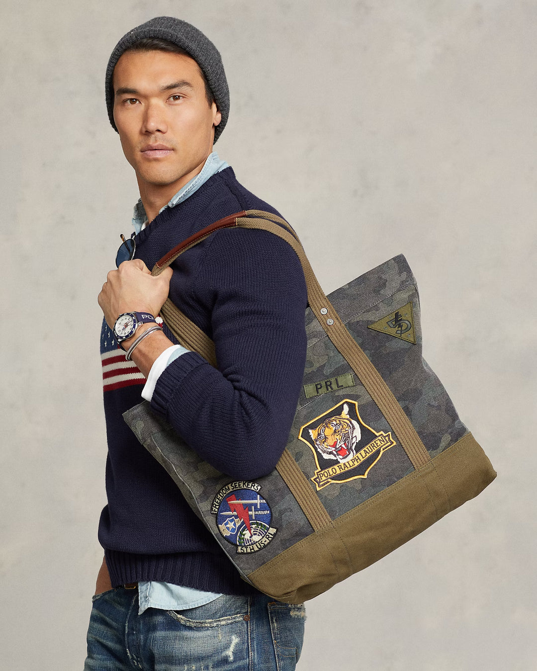 Ralph Lauren Canvas Camo Tote