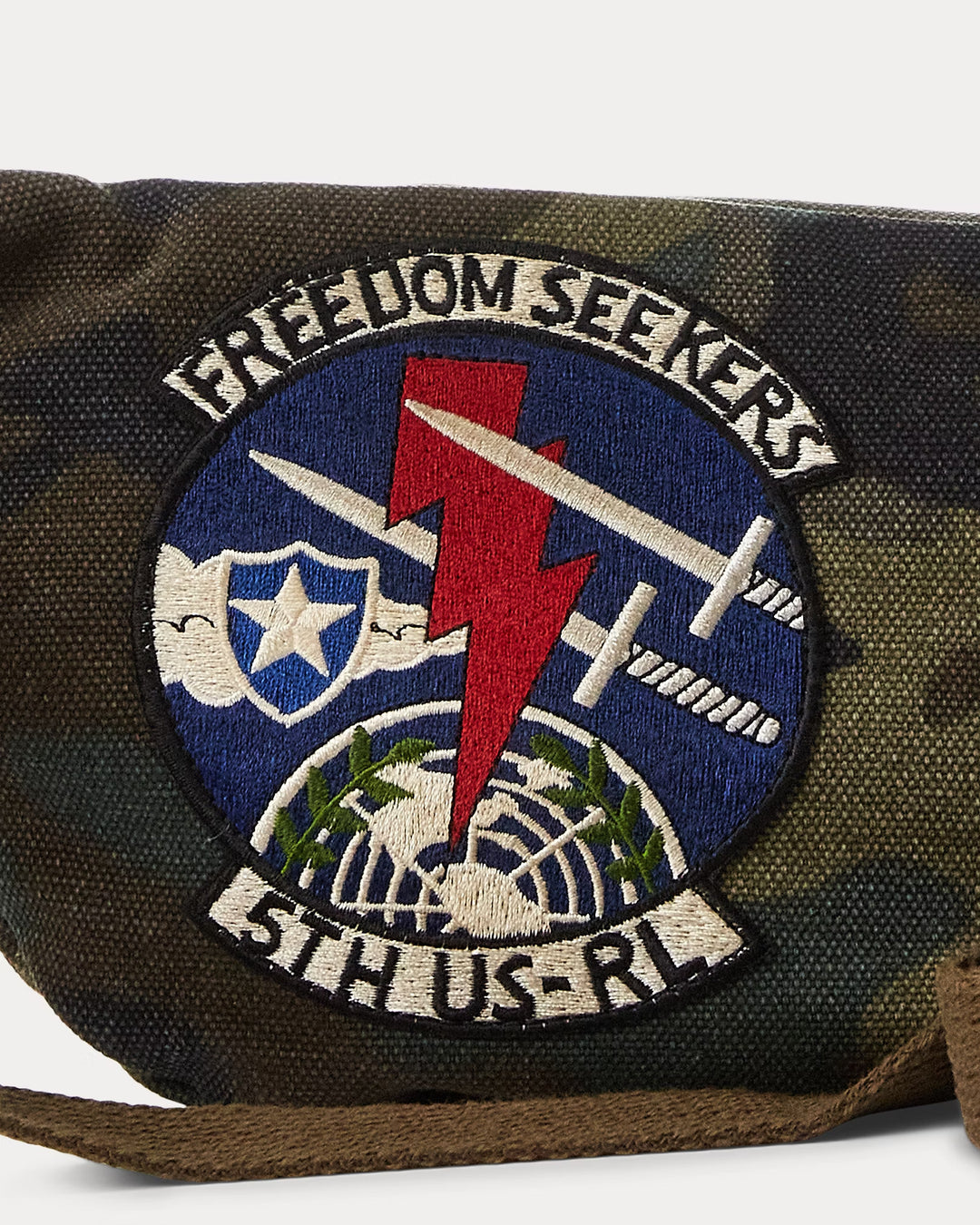 Ralph Lauren Tiger-Patch Camo Canvas Waistpack