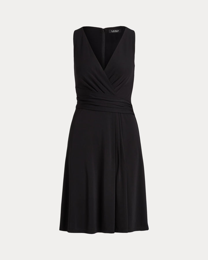 Ralph Lauren Surplice Jersey Sleeveless Dress
