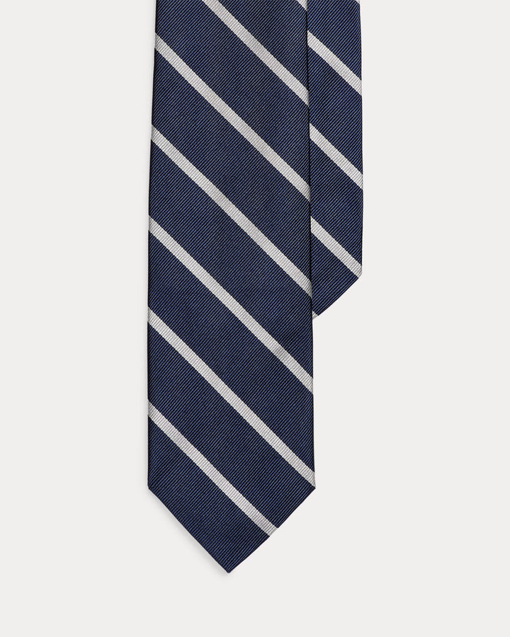 Ralph Lauren Striped Silk Repp Narrow Tie