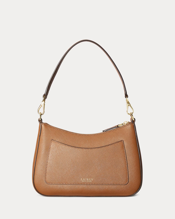 Ralph Lauren Crosshatch Leather Medium Danni Bag