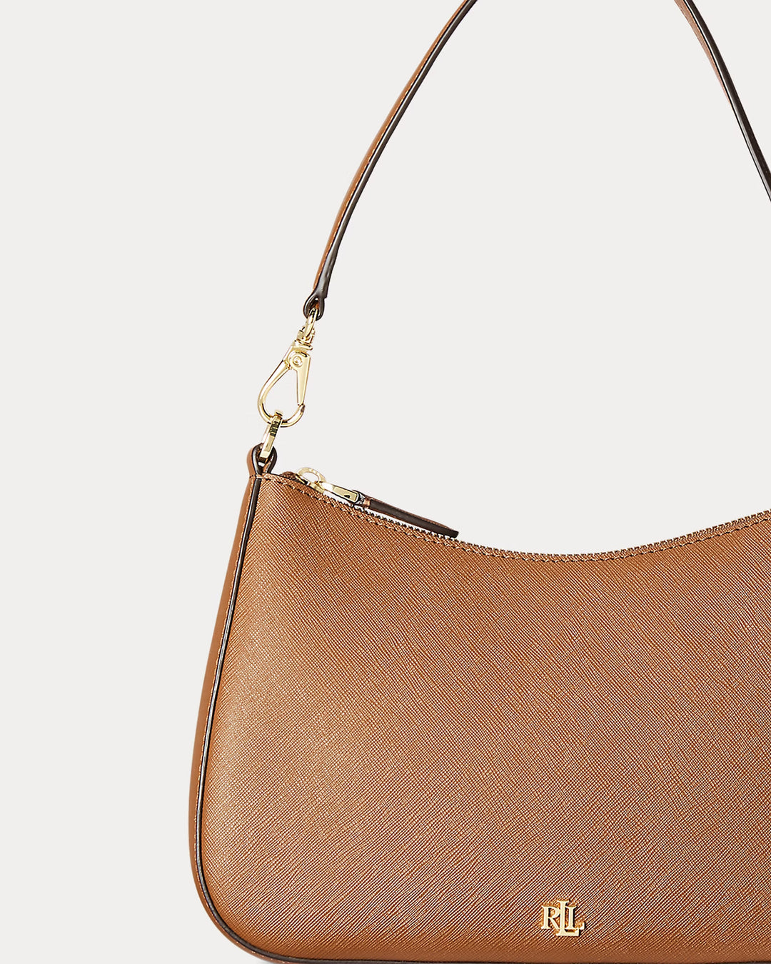 Ralph Lauren Crosshatch Leather Medium Danni Bag