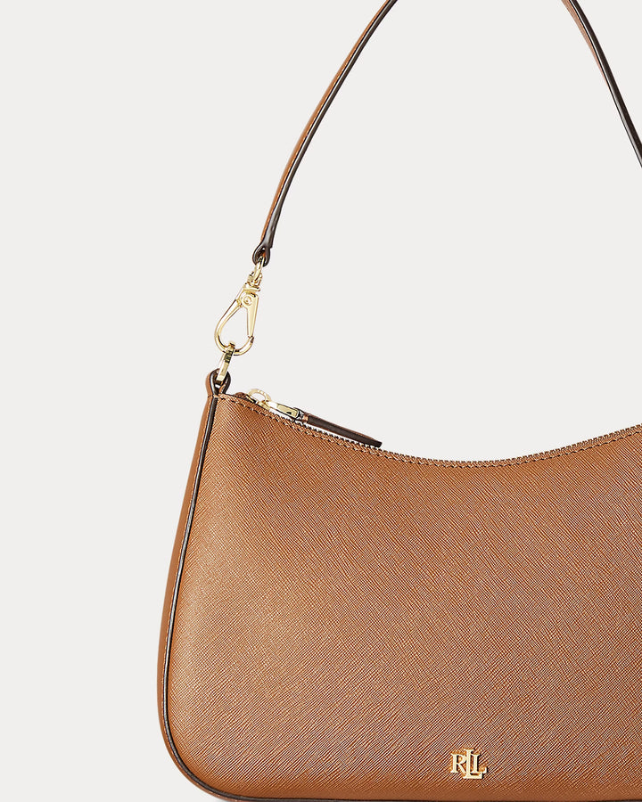 Ralph Lauren Crosshatch Leather Medium Danni Bag