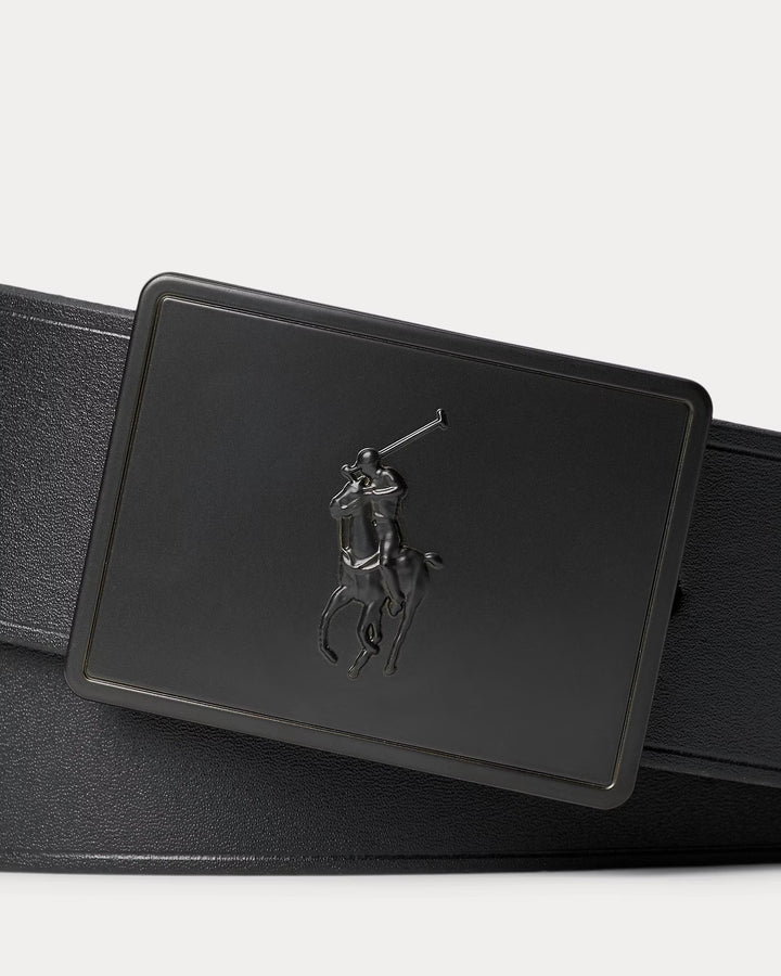 Ralph Lauren Pony Plaque Leather Belt