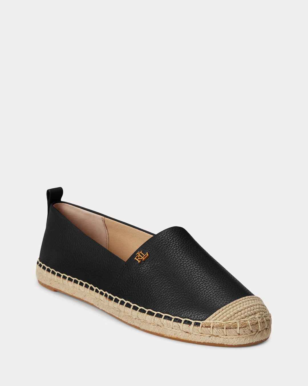 Ralph Lauren Cameryn IV Tumbled Leather Espadrille