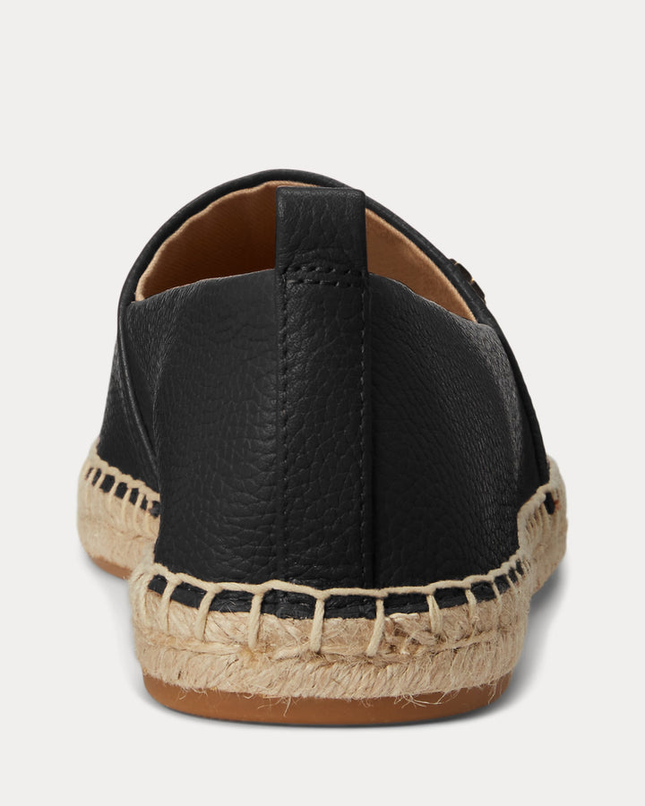 Ralph Lauren Cameryn IV Tumbled Leather Espadrille