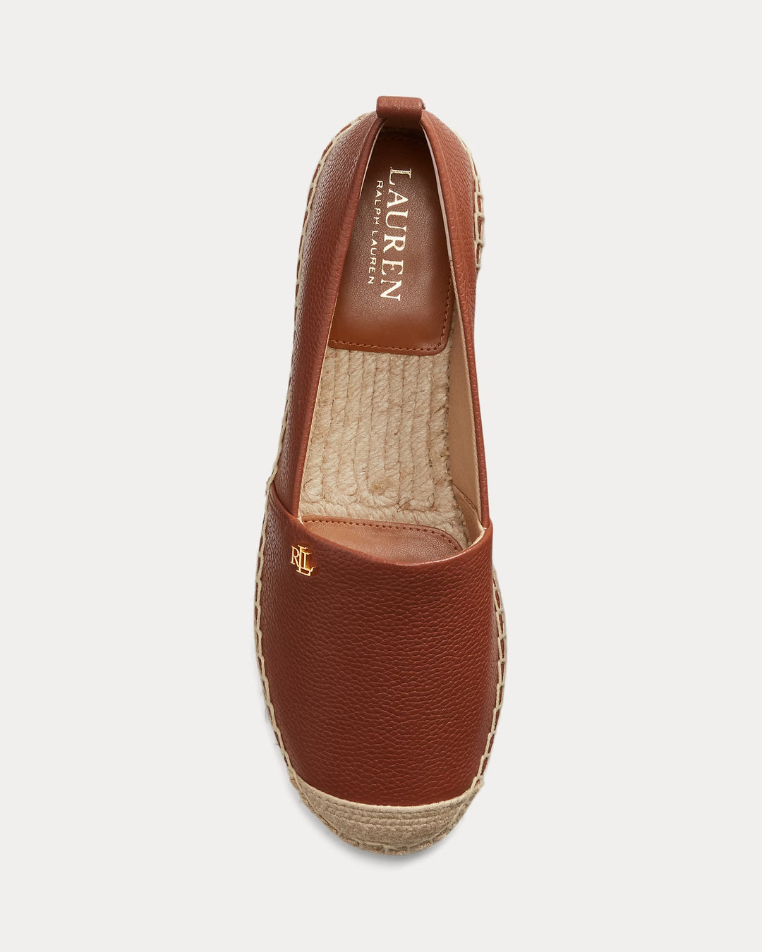 Ralph Lauren Cameryn IV Tumbled Leather Espadrille
