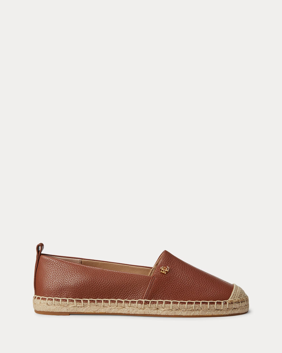 Ralph Lauren Cameryn IV Tumbled Leather Espadrille