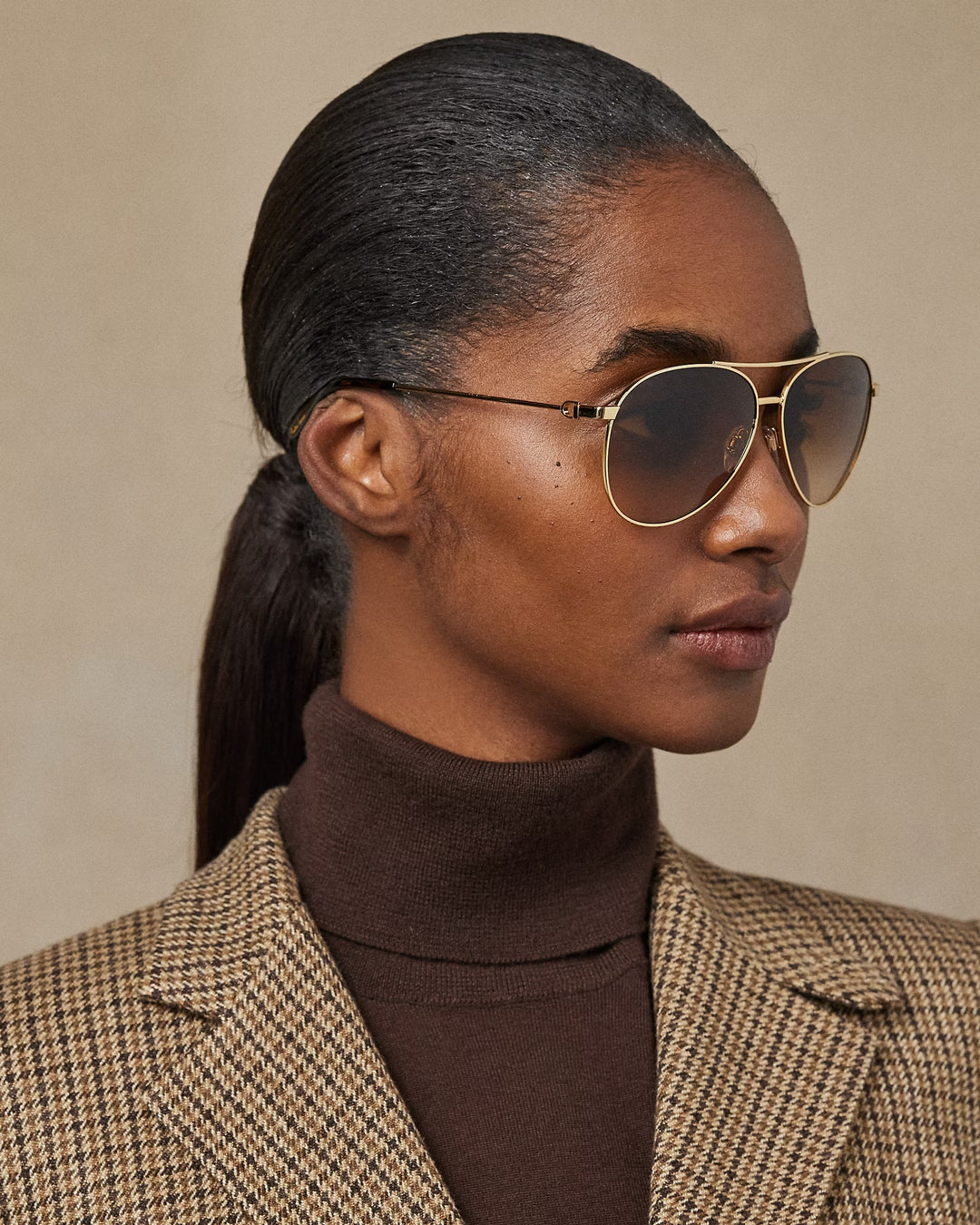 Ralph Lauren Stirrup Andie Pilot Sunglasses