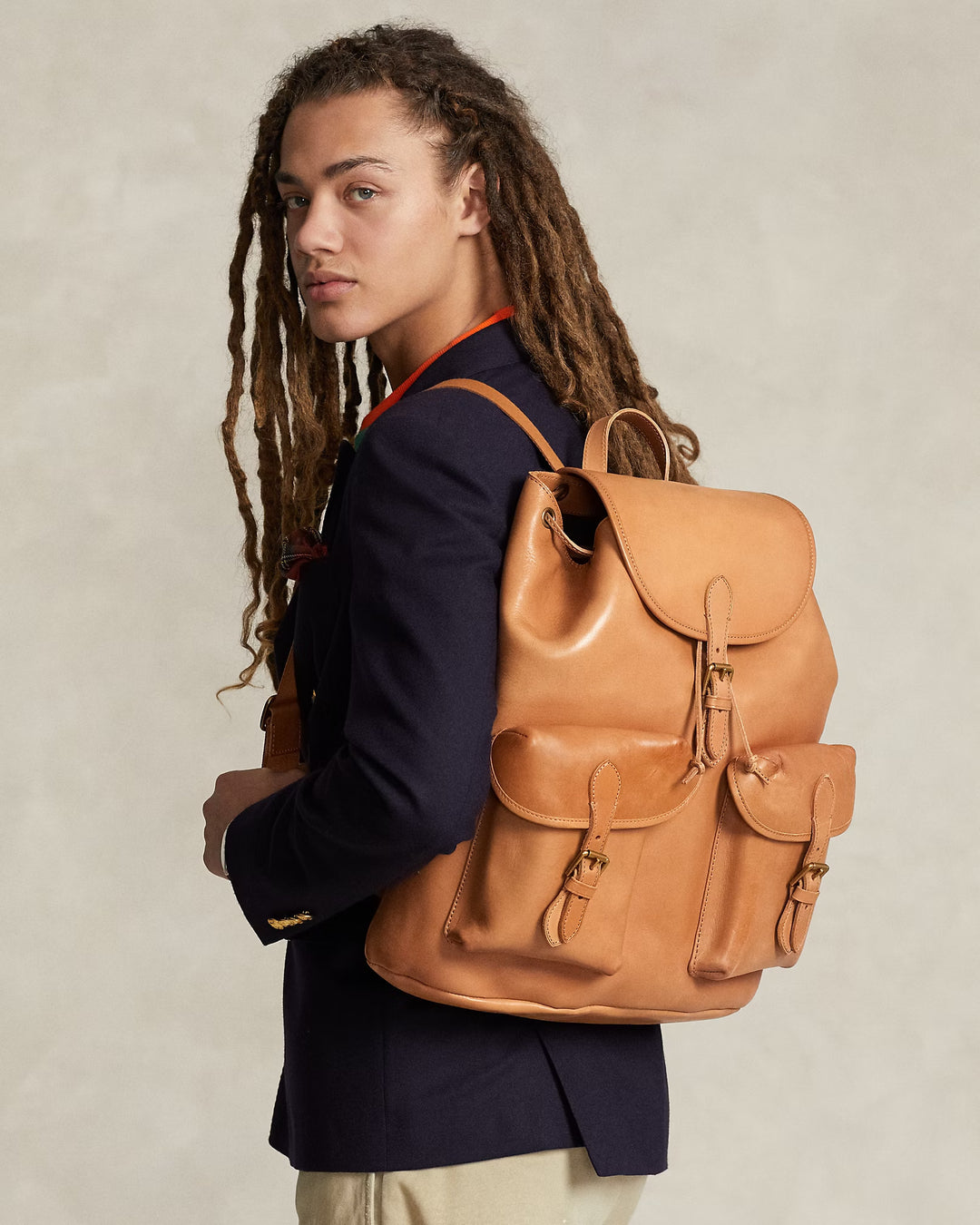 Ralph Lauren Heritage Leather Backpack