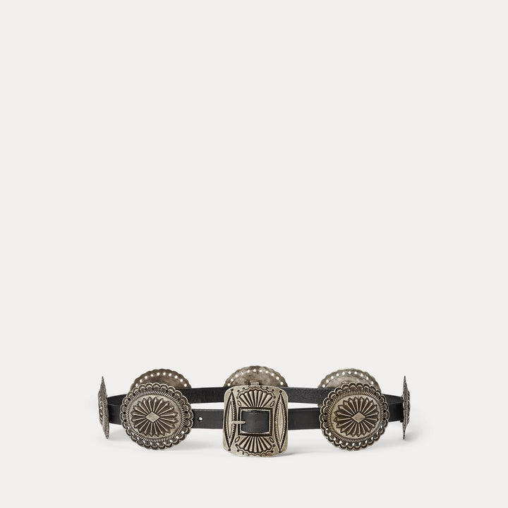 Ralph Lauren Metal-Accent Leather Belt
