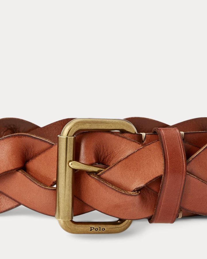 Ralph Lauren Braided Vachetta Leather Belt