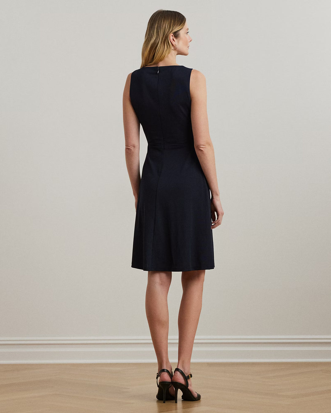 Ralph Lauren Surplice Jersey Sleeveless Dress