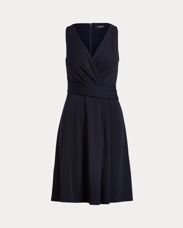 Ralph Lauren Surplice Jersey Sleeveless Dress