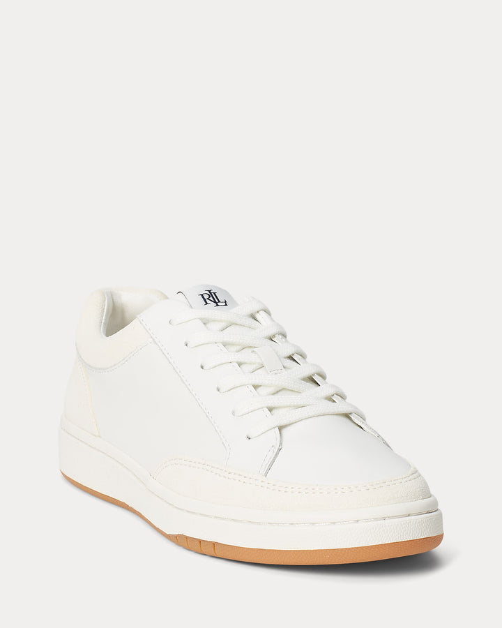 Ralph Lauren Hailey Leather & Suede Sneaker