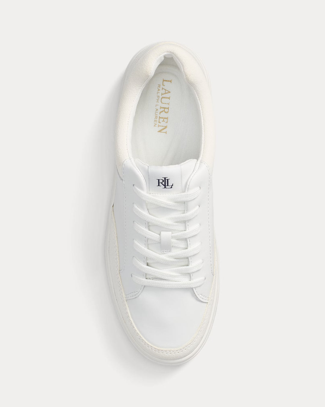 Ralph Lauren Hailey Leather & Suede Sneaker