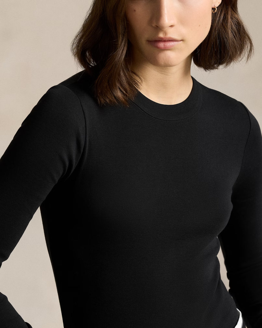 Ralph Lauren Slim Fit Cotton Long-Sleeve Tee