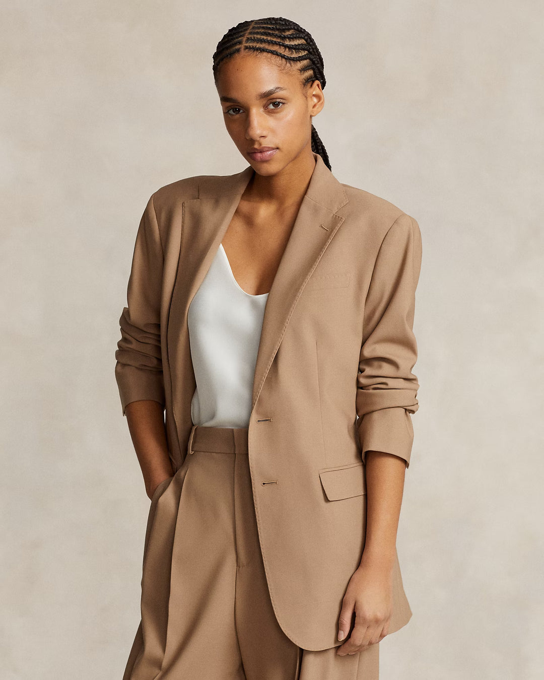 Ralph Lauren Stretch Wool-Blend Blazer