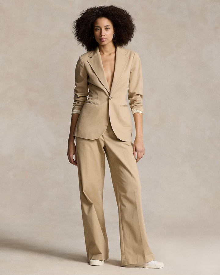Ralph Lauren Stretch Twill Wide-Leg Pant