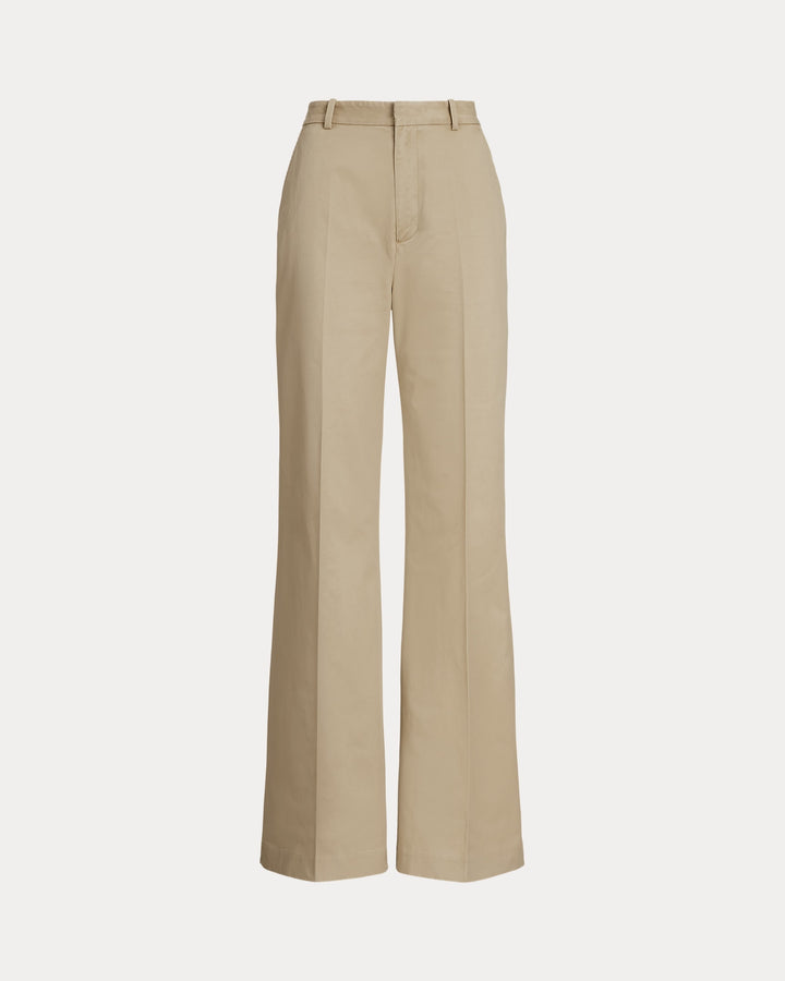 Ralph Lauren Stretch Twill Wide-Leg Pant