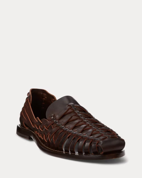 Ralph Lauren Handwoven Leather Sandal