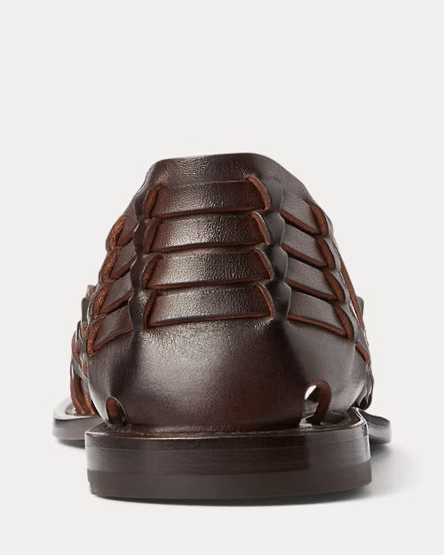 Ralph Lauren Handwoven Leather Sandal