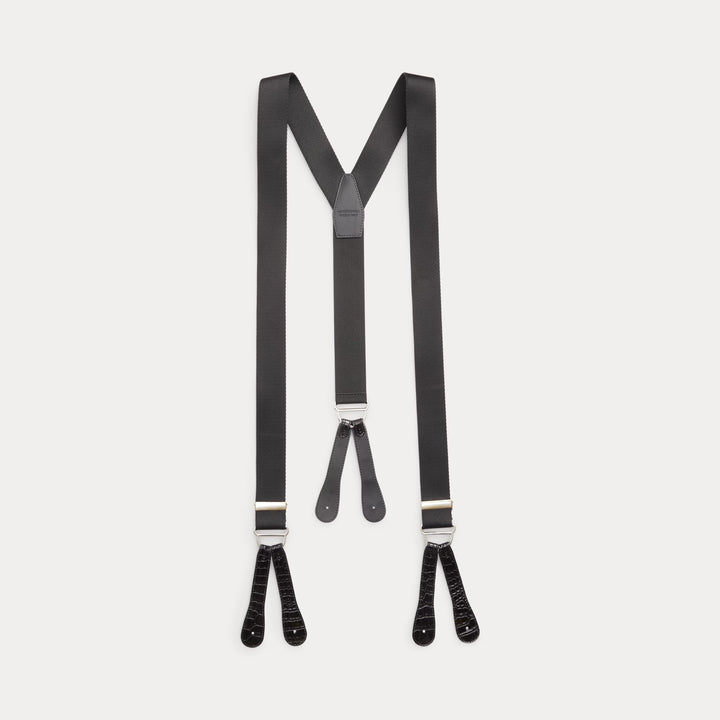 Ralph Lauren Alligator-Trimmed Suspenders