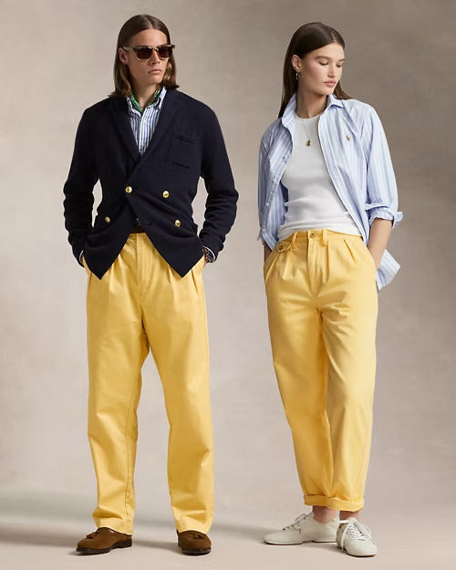 Ralph Lauren Whitman Relaxed Fit Pleated Chino Pant