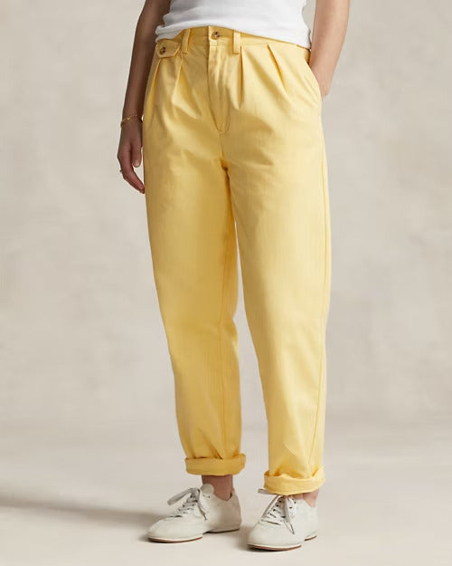 Ralph Lauren Whitman Relaxed Fit Pleated Chino Pant