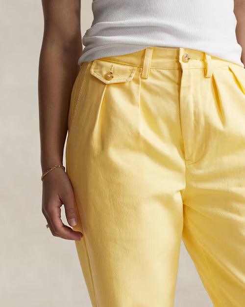 Ralph Lauren Whitman Relaxed Fit Pleated Chino Pant