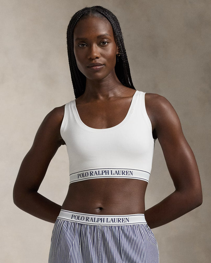 Ralph Lauren Repeat-Logo Scoop Cropped Tank