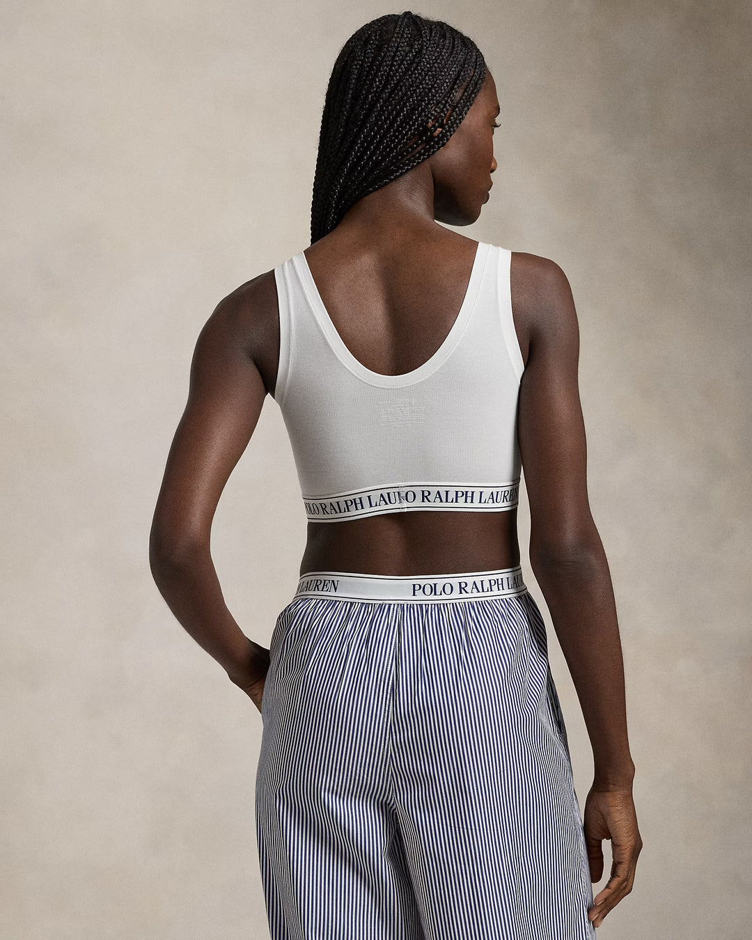Ralph Lauren Repeat-Logo Scoop Cropped Tank