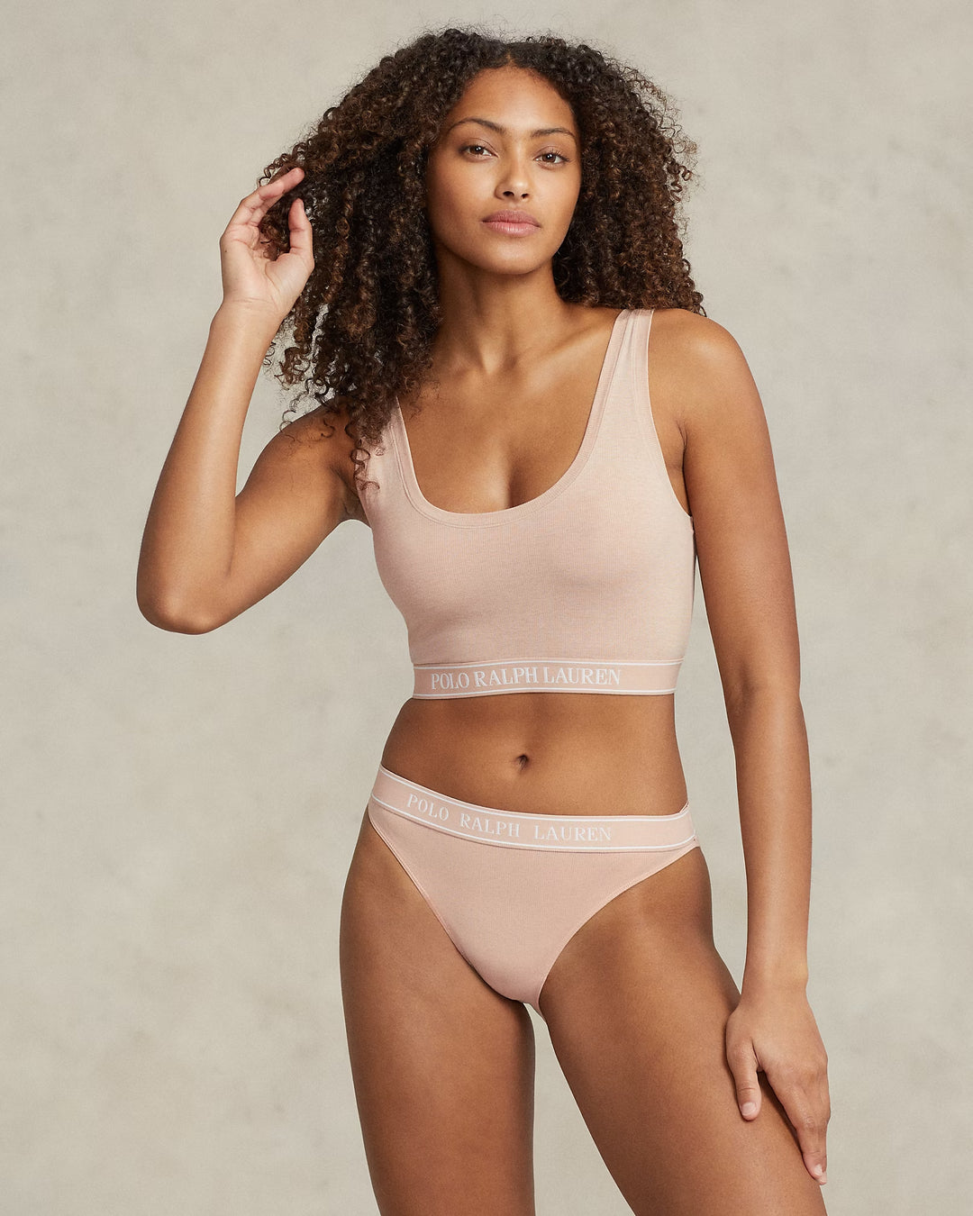 Ralph Lauren Repeat-Logo Scoop Cropped Tank