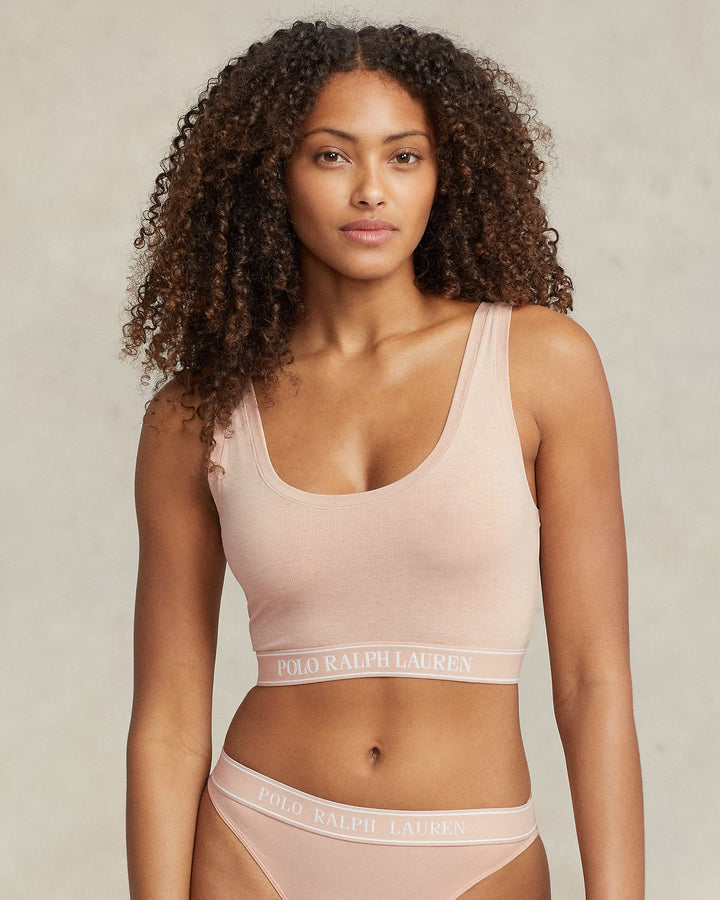 Ralph Lauren Repeat-Logo Scoop Cropped Tank