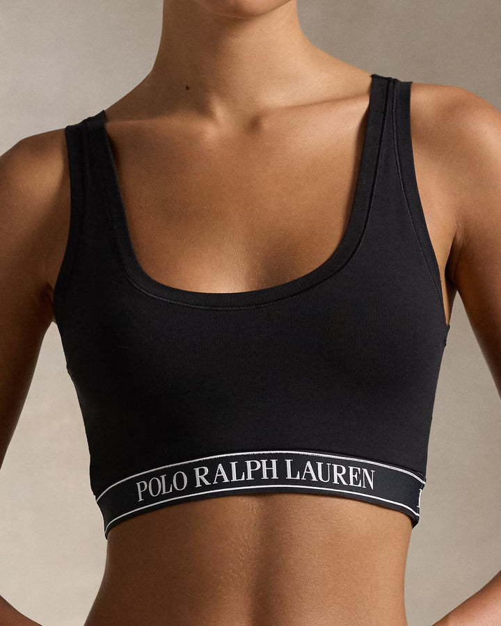 Ralph Lauren Repeat-Logo Scoop Cropped Tank