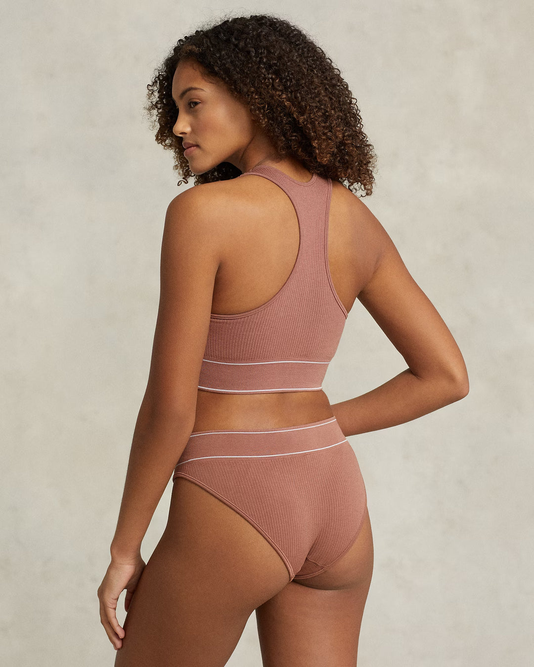 Ralph Lauren Seamless Cropped Jewelneck Tank