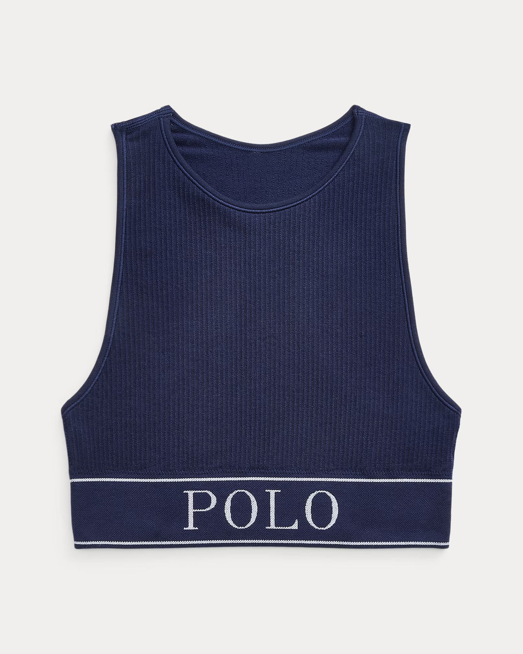 Ralph Lauren Seamless Cropped Jewelneck Tank