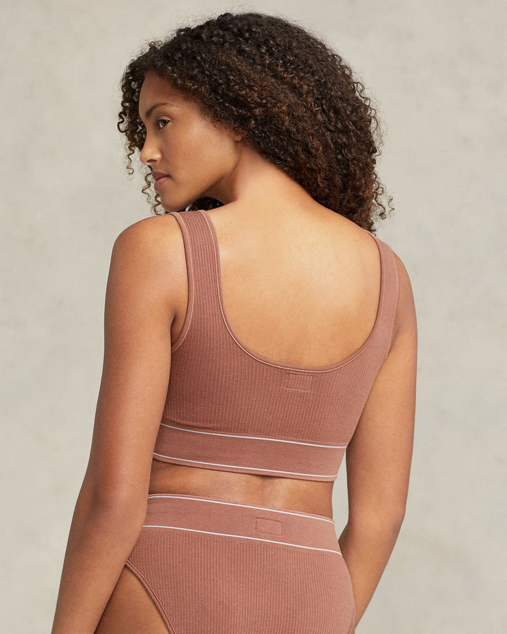 Ralph Lauren Seamless Cropped Scoopneck Tank