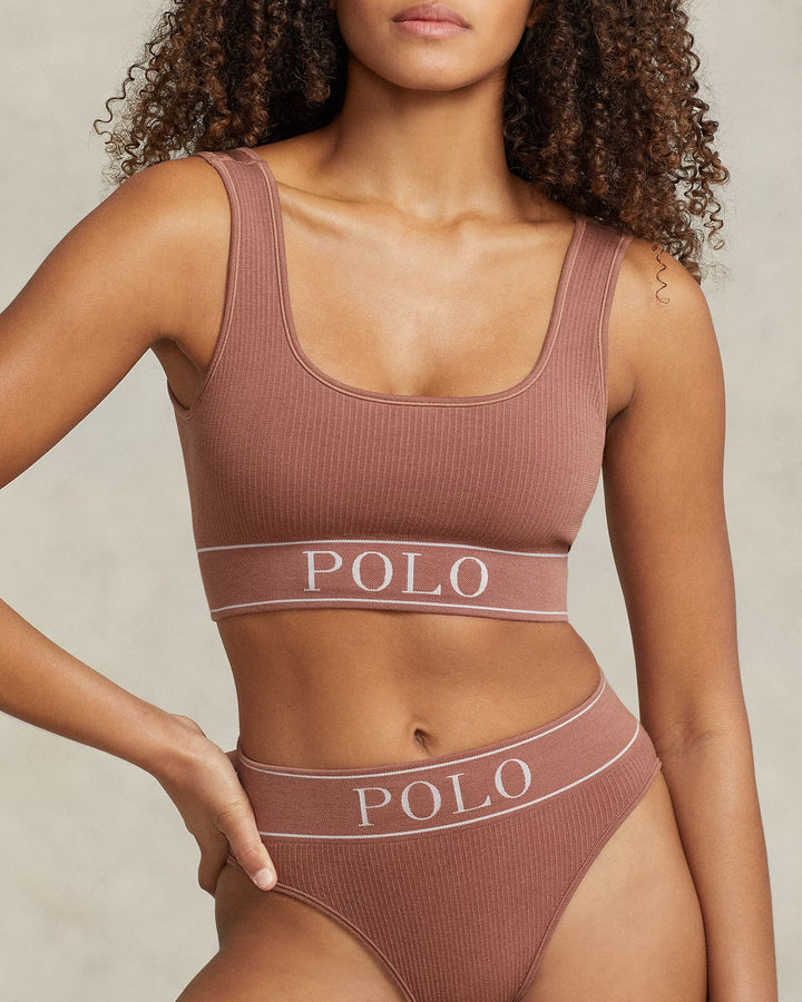 Ralph Lauren Seamless Cropped Scoopneck Tank